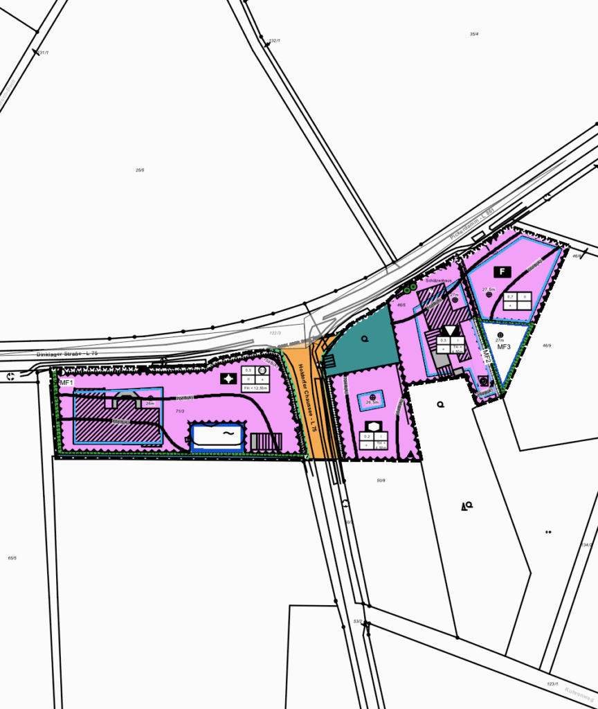 Bebauungsplan Nr. 56 „Holdorfer Chaussee-Nord“, Gemeinde Badbergen – Referenz geoPlan Bunten