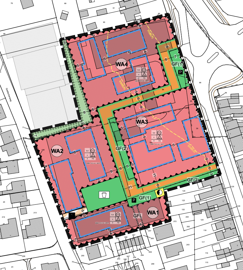 Bebauungsplan für Wohnbaulandentwicklung geoPlan Bunten